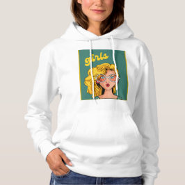 Sudadera Chica Amarillo de moda Hermosa Hoodie