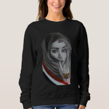 Chica americana con raíces yemeníes - Bandera de Y