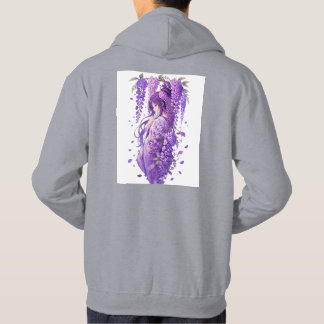 Sudadera Chica Anime de Wisteria Púrpura Arte