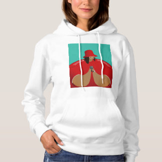 Sudadera Chica audaz y elegante en rojo