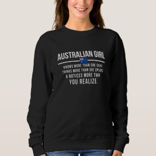 Sudadera Chica australiana sabe más de lo que dice Australi