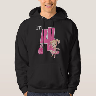 Sudadera Chica Ballerina de 4 años Ballet de cumpleaños Da