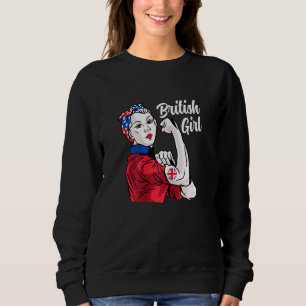 Sudadera Chica Británico Patrimonio Cultural de la Bandera