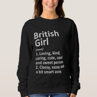 Sudadera Chica británico Reino Unido Funny Country Roots D