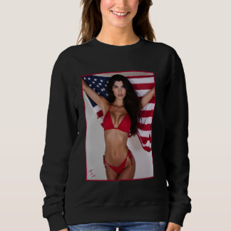 Sudadera Chica Caliente en camiseta para hombres - Bandera