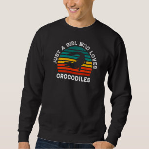 Sudadera Chica Cocodrilo Alligator Lover Cute Reptile Mom D