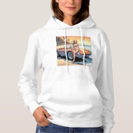 Sudadera Chica con coche deportivo
