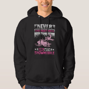 Sudadera Chica con moto de nieve