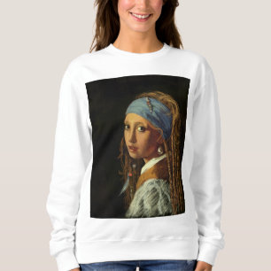 Sudadera Chica con parodia de arete de perlas