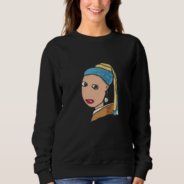 Sudadera Chica Con Una Perla (Anverso)