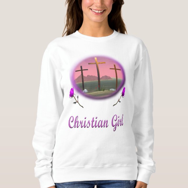 Sudadera Chica cristiana (Anverso)