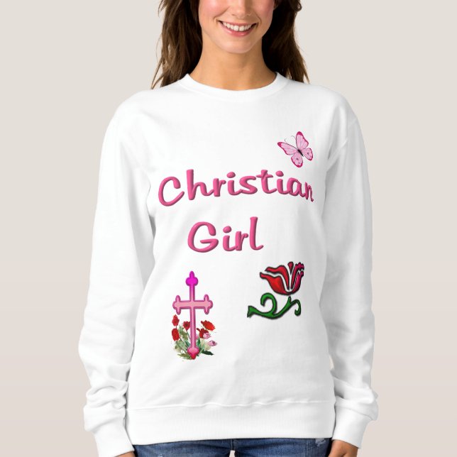Sudadera Chica cristiana  (Anverso)