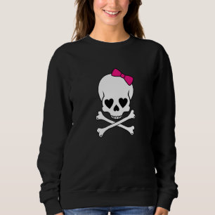 Sudadera Chica Cul Skull Crossbone Pirate Premium