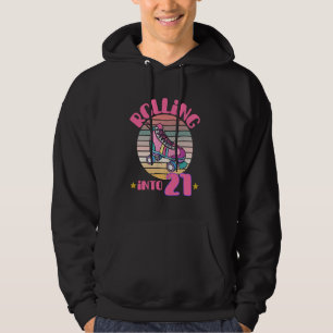 Sudadera Chica Cumpleaños 21 Años Patinaje Sobre Ruedas I