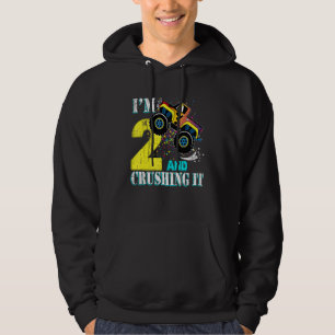 Sudadera chica de 2 años de edad Monstruo de cumpleaños niñ