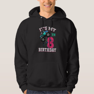 Sudadera chica de 8 años Monstruo de Cumpleaños Chico Cruz