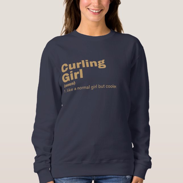Sudadera chica de anillo - Curling (Anverso)