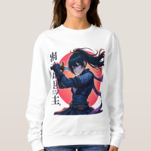Sudadera Chica de Anime Ninja con Katana - Épica guerrera d