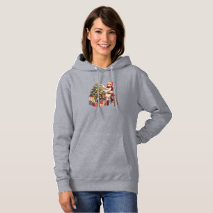 Sudadera Chica de anime suave recortando el árbol