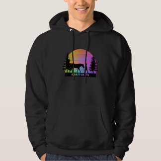 Sudadera Chica de caballos ecuestres coloridos y soleados S
