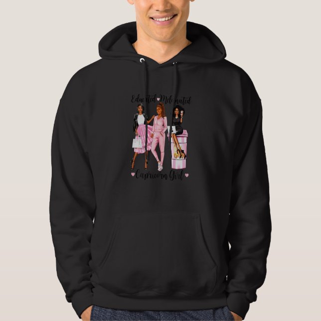 Sudadera Chica de Capricornio Melanado Enero D (Anverso)