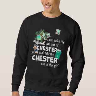 Sudadera Chica De Chester Patriótica Orgullosa Chica De Che