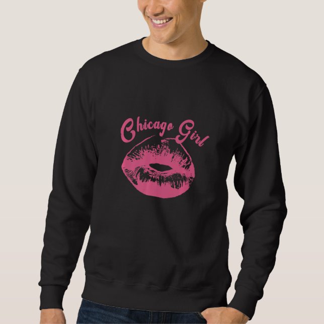 Sudadera Chica de Chicago Illinois (Anverso)