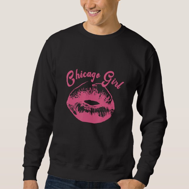 Sudadera Chica de Chicago Illinois (Anverso)