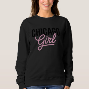 Sudadera Chica De Chicago Illinois Mujeres Chica Funny Hoga