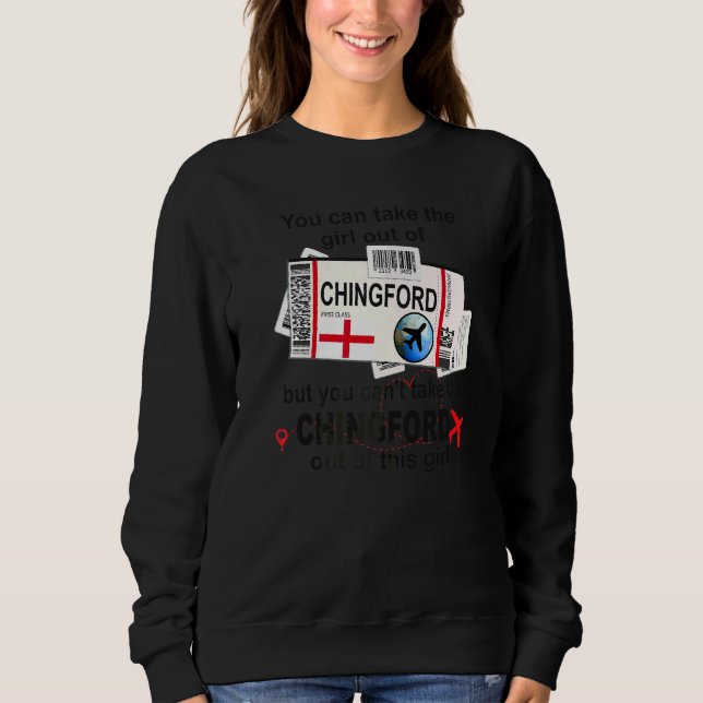 Sudadera Chica de Chingford  Pase de Abordar de Chingford   (Anverso)