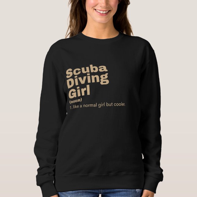 Sudadera Chica de cine - Buceo Scuba (Anverso)