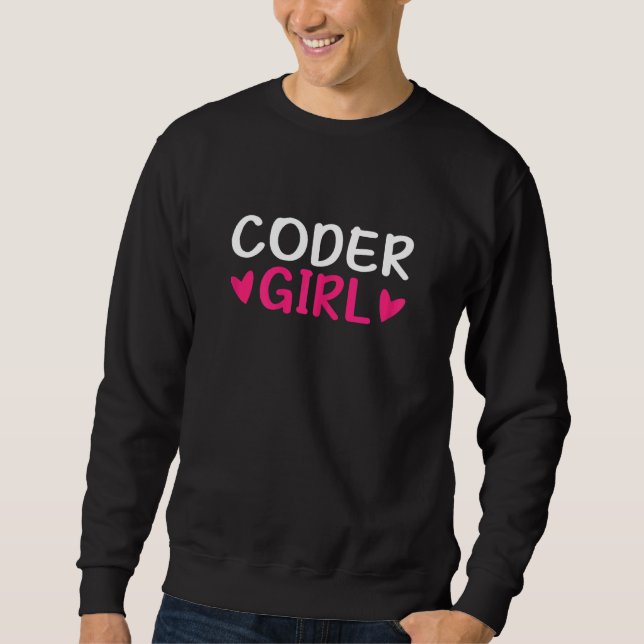 Sudadera Chica de códigos, programación de software de codi (Anverso)