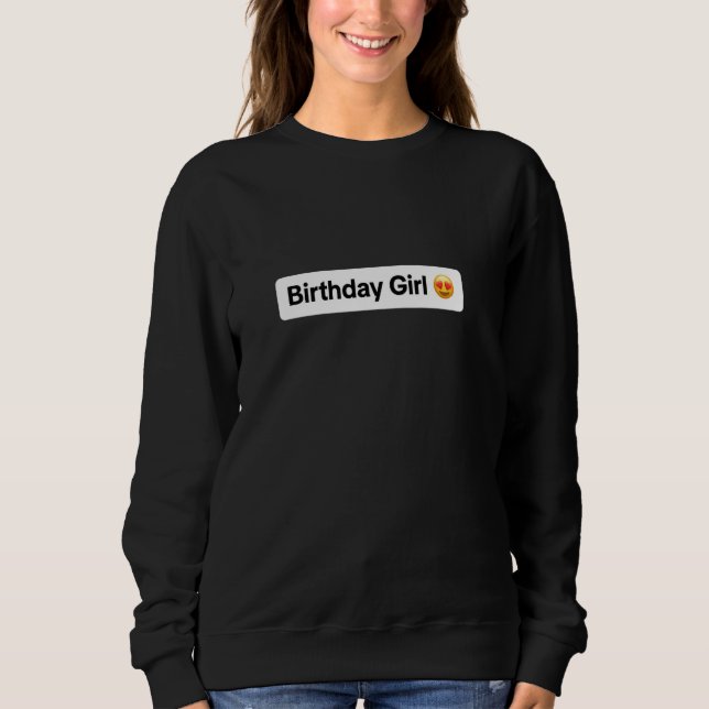 Sudadera Chica de cumpleaños 1 (Anverso)