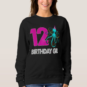 Sudadera Chica de cumpleaños 12 Octopus Love