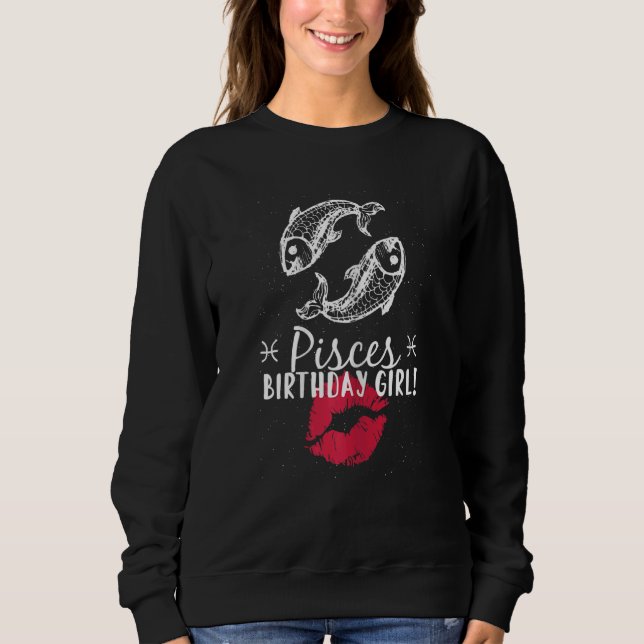 Sudadera Chica DE CUMPLEAÑOS DE PISCES (Anverso)