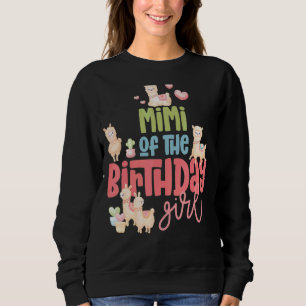Sudadera Chica de cumpleaños Mimi Llama Fiesta Fiesta Llama