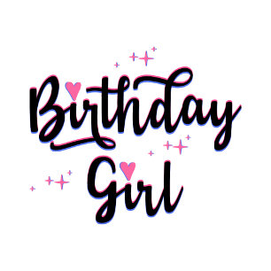 Sudadera Chica de cumpleaños Tipografía Chica BD
