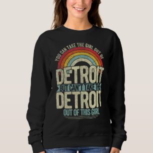 Sudadera Chica De Detroit Míchigan Hogar Nativo Detroit