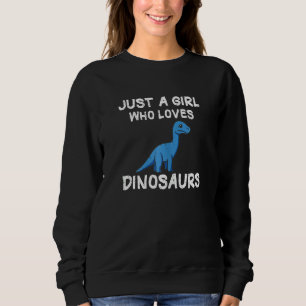 Sudadera Chica de dinosaurios azules