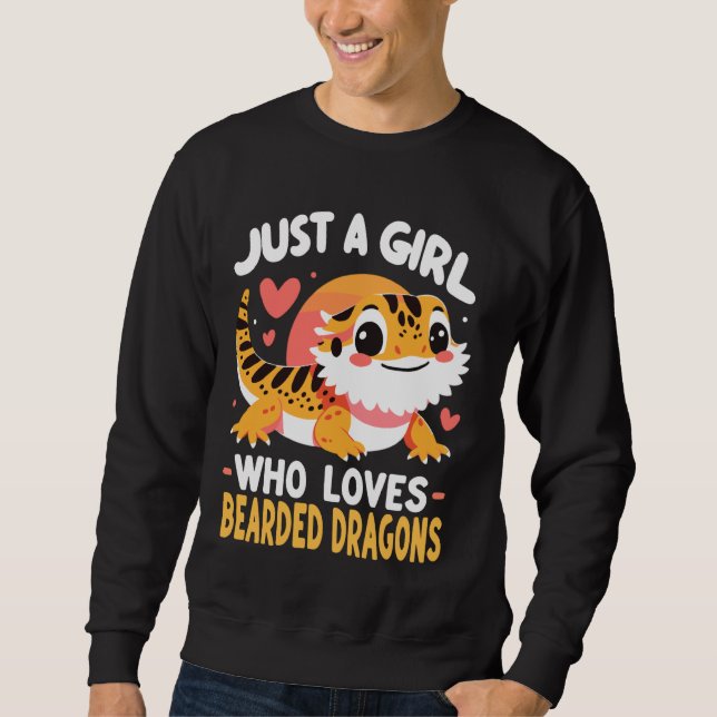 Sudadera Chica de dragón con barba (Anverso)