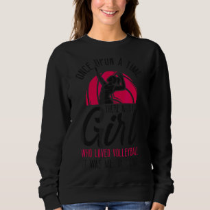 Sudadera Chica De Equipo De Voleibol Jugador Vintage Una Ve