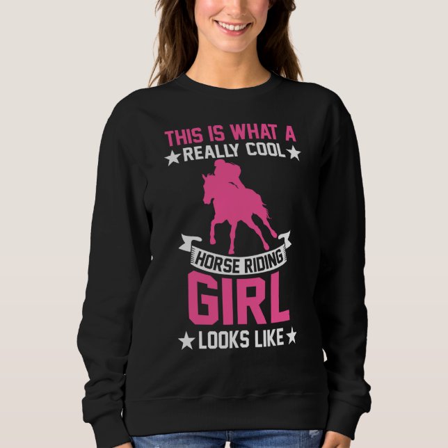 Sudadera Chica de equitación (Anverso)