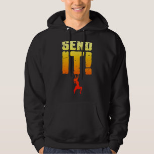 Sudadera Chica de escalada de rock de Send It Rock Boulderi