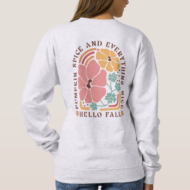 Sudadera Chica de especias Hello Fall Sweatshirt (Reverso)