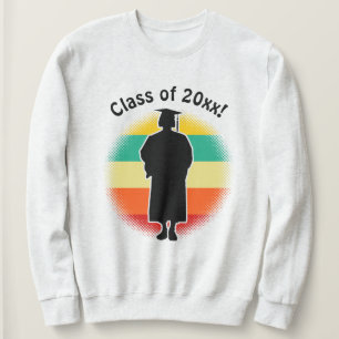 Sudadera Chica de Graduado de Graduación Retro