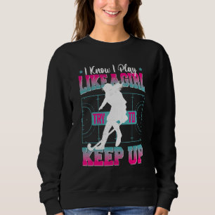 Sudadera Chica De Hockey Que Sé Que Juego Como Un Chica Int