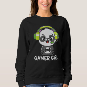 Sudadera Chica de juegos Panda Gaming Cute juego de video M