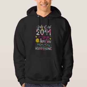 Sudadera Chica de julio 2011 11 Cumpleaños 11 Año Sorprende