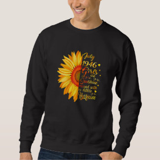 Sudadera Chica de julio de 1946 76 años 76 cumpleaños