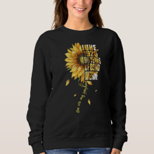 Sudadera Chica de junio de 1926 Girasol 96º cumpleaños 96 a